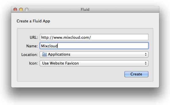 Create App in Fluid